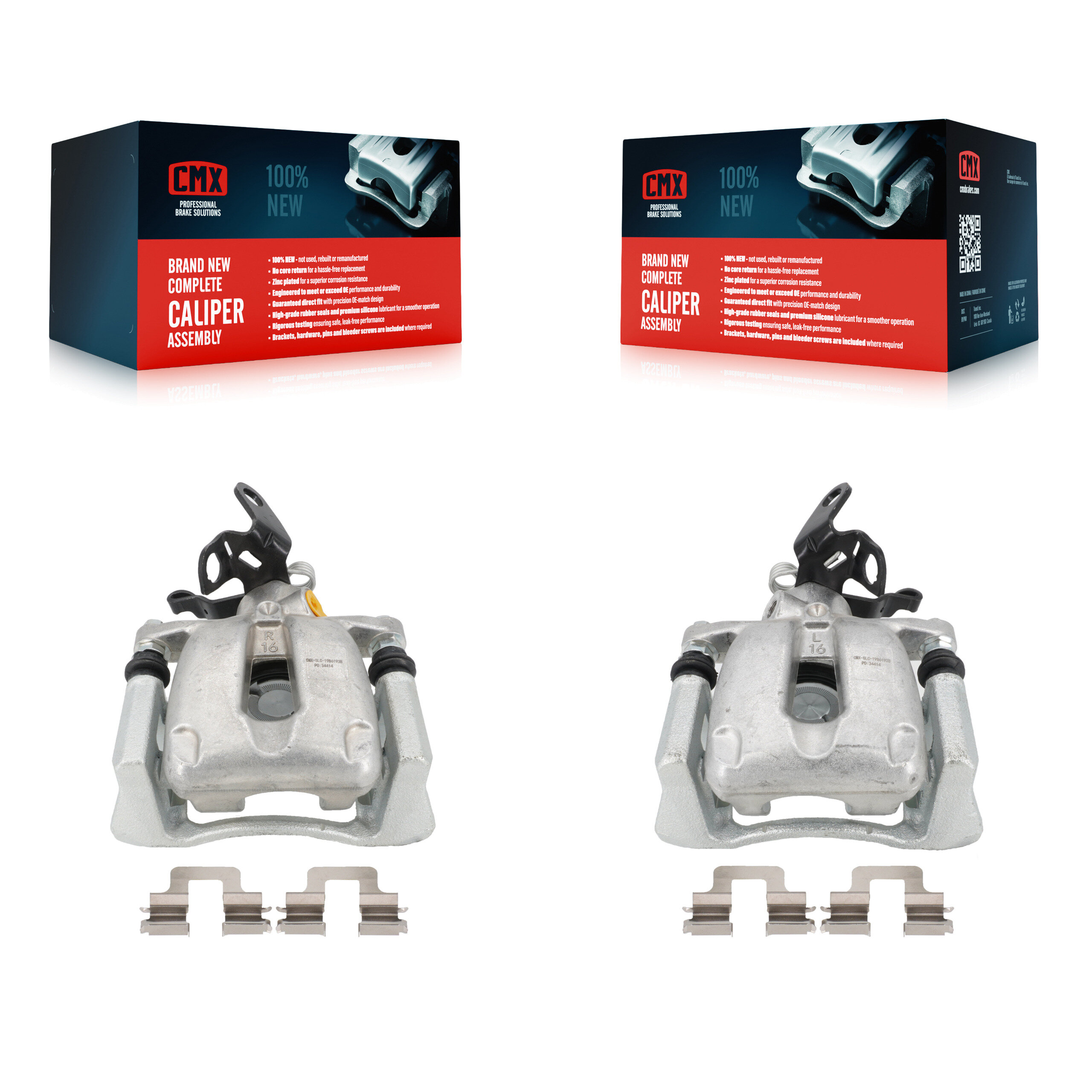 Rear Disc Brake Caliper Left Right Side Kit For 2008-2009 Audi TT With Mounting Bracket KBC-100334