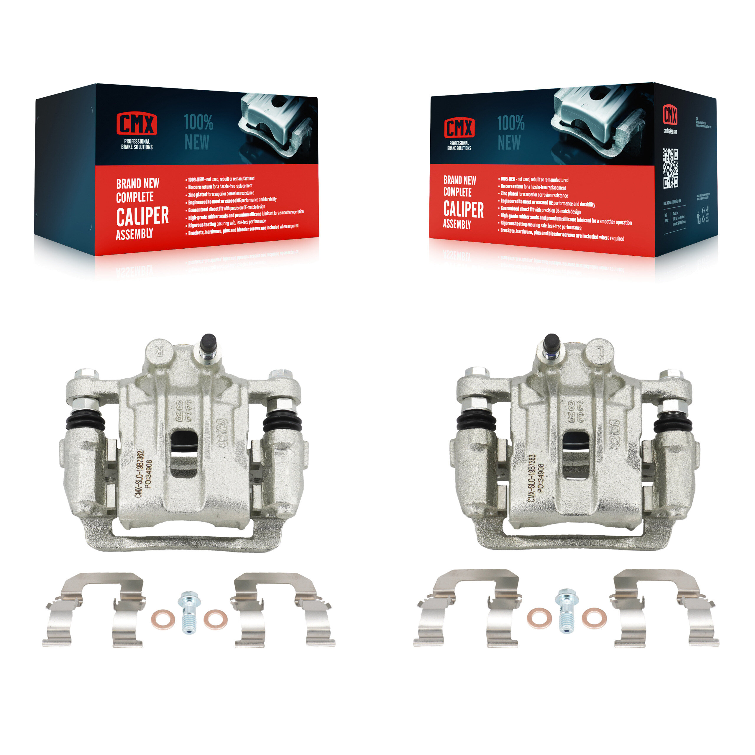 Rear Brake Caliper Left Right Kit For Hyundai Sonata Kia Optima With Manual Parking KBC-100351