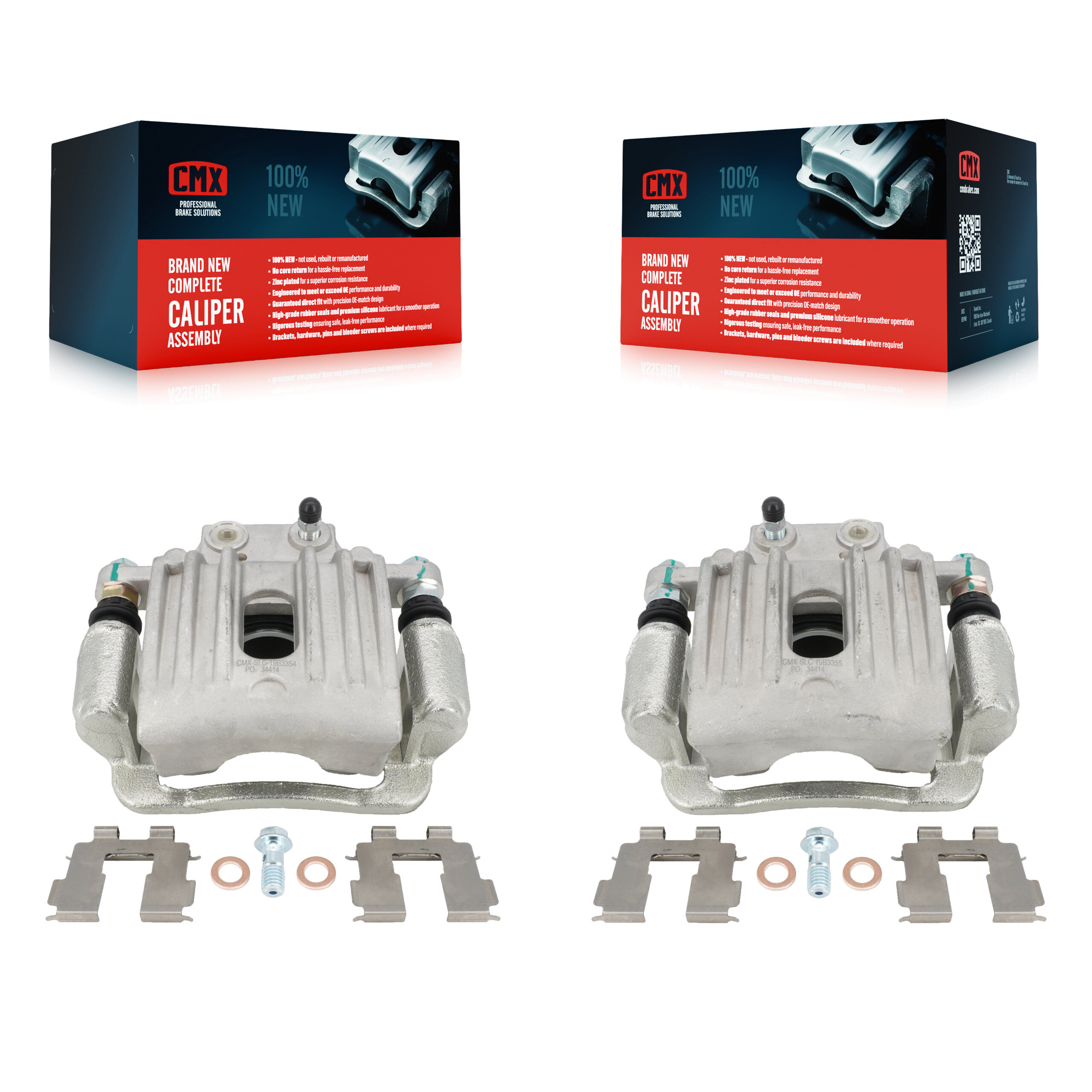Rear Brake Caliper Left Right Side (Driver Passenger) Kit For 2007-2009 Hyundai Santa Fe KBC-100368