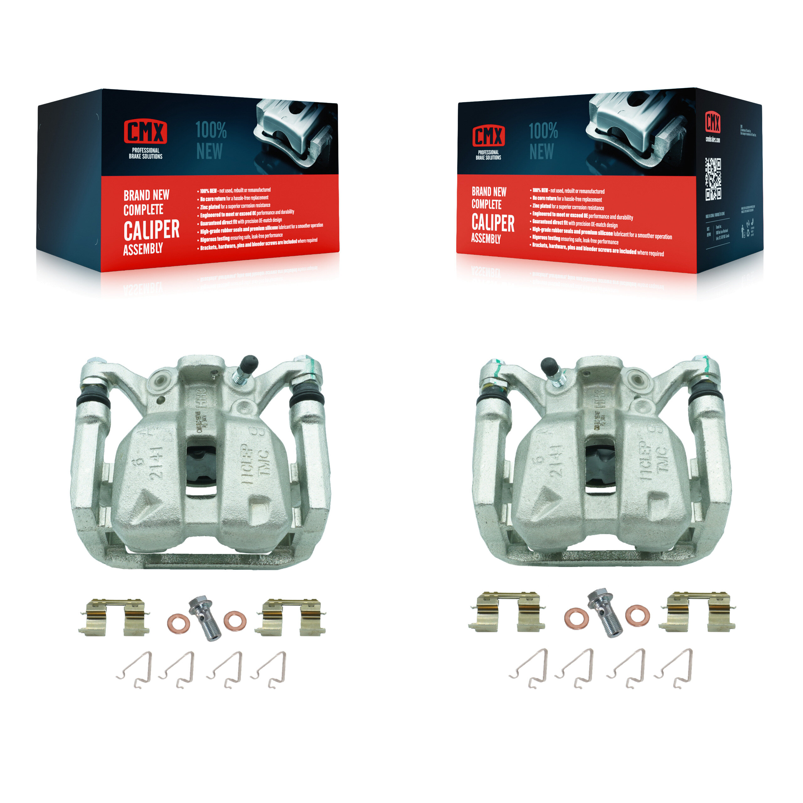 Rear Disc Brake Caliper Left Right Side (Driver Passenger) Kit For 2017-2022 Honda CR-V KBC-100373
