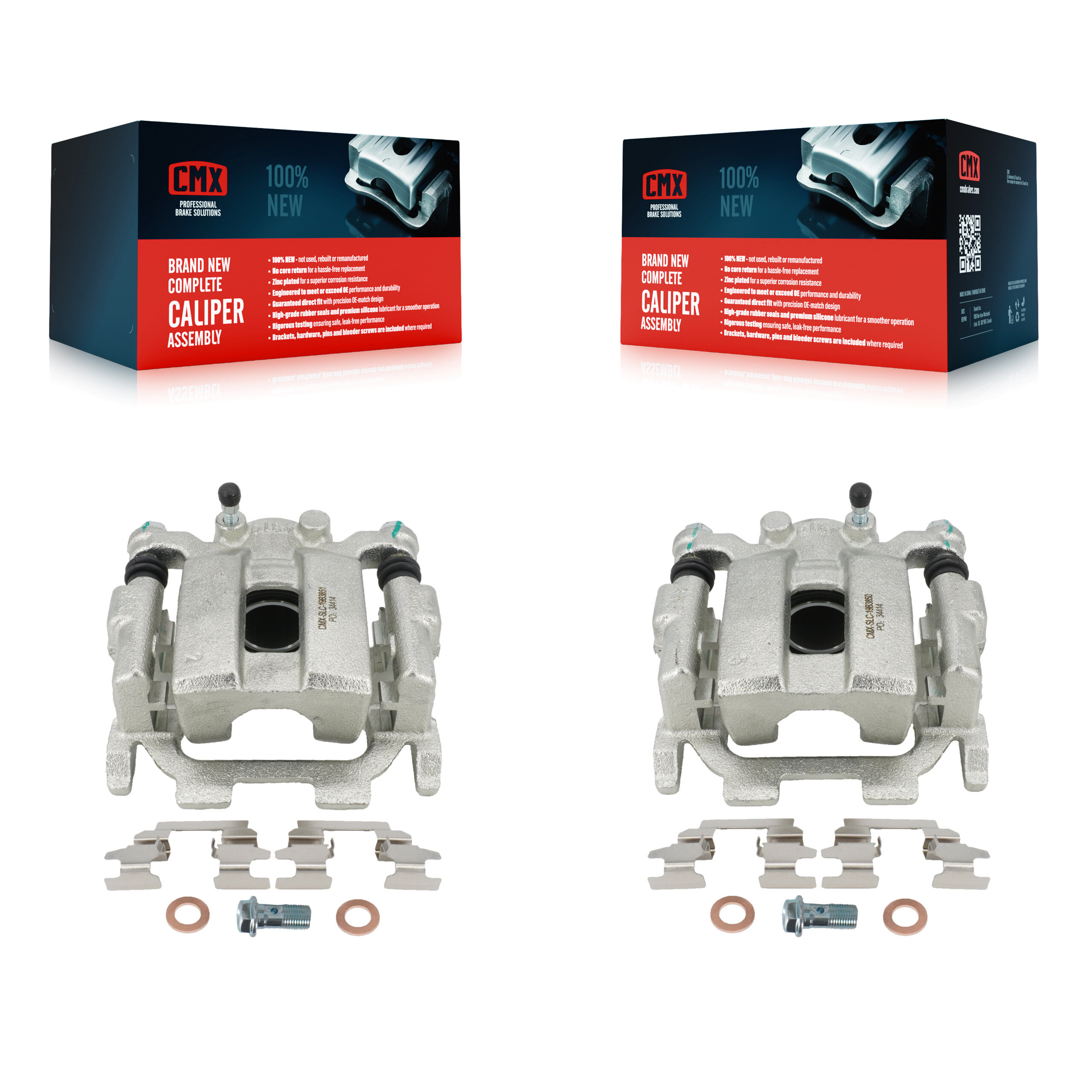 Rear Brake Caliper Left Right Side (Driver Passenger) Kit For INFINITI EX35 G37 FX35 G35 KBC-100377