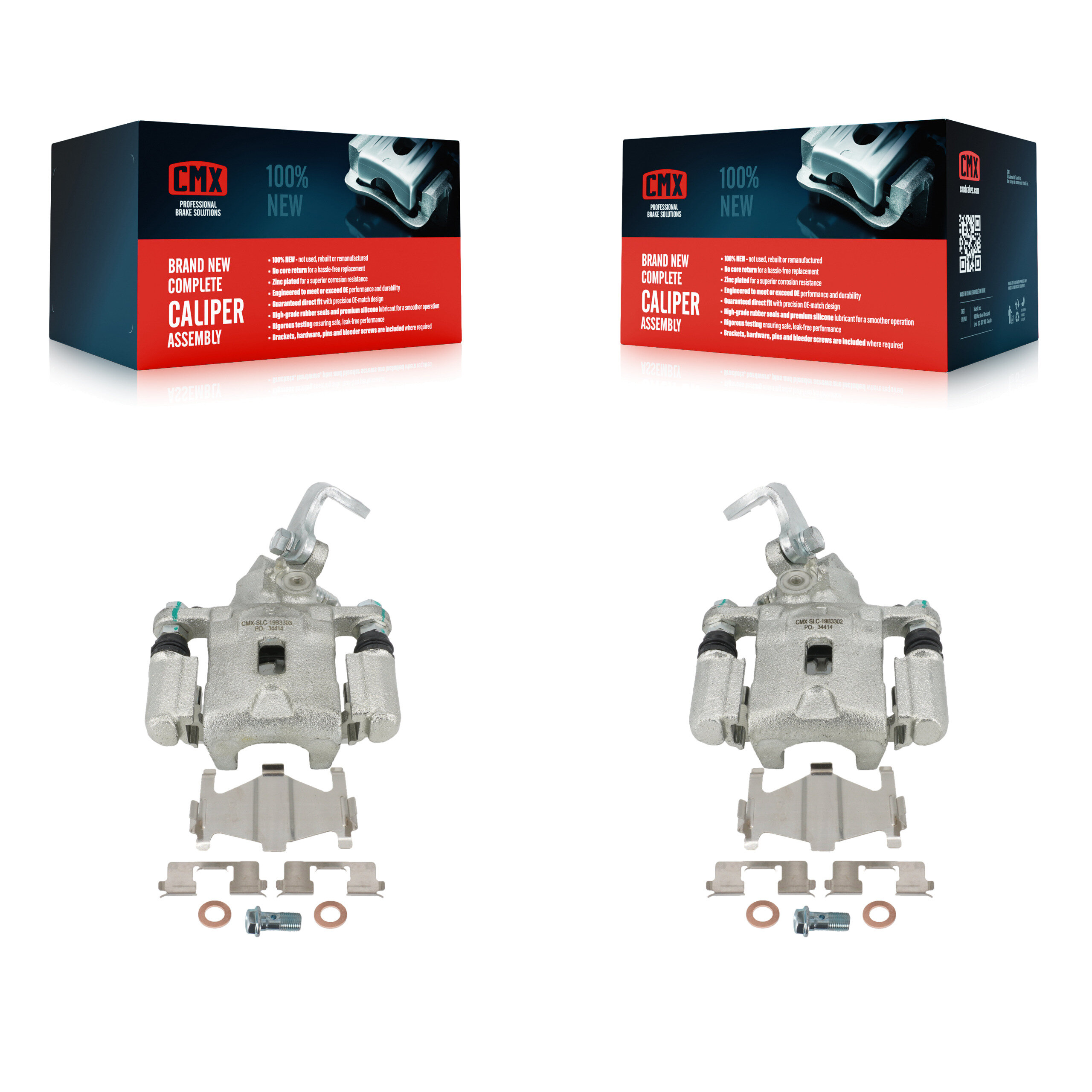 Rear Brake Caliper Left Right Side Kit For Hyundai Kia Spectra Elantra Tiburon Spectra5 KBC-100415
