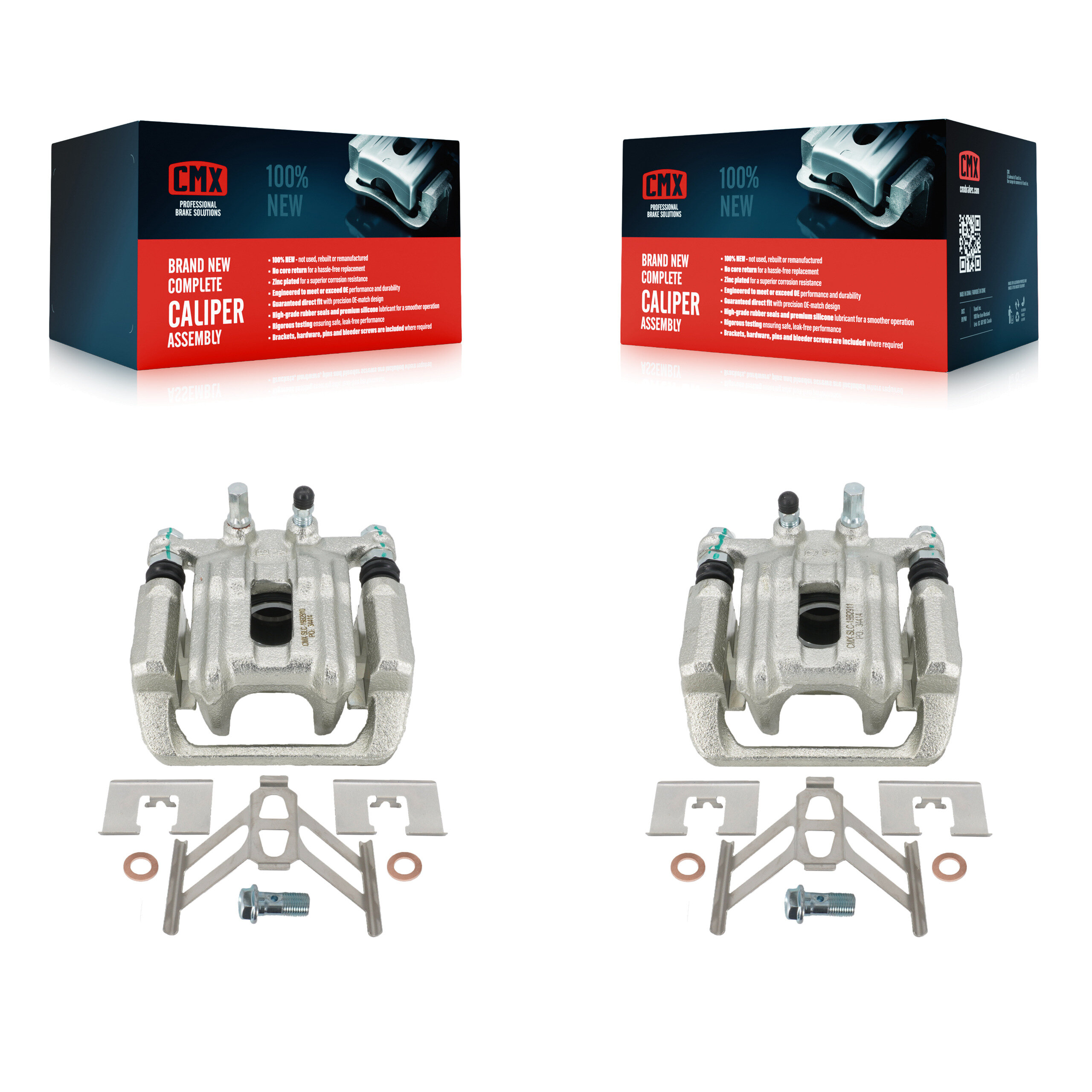 Rear Disc Brake Caliper Left Right Side (Driver Passenger) Kit For 2005-2006 Honda CR-V KBC-100451