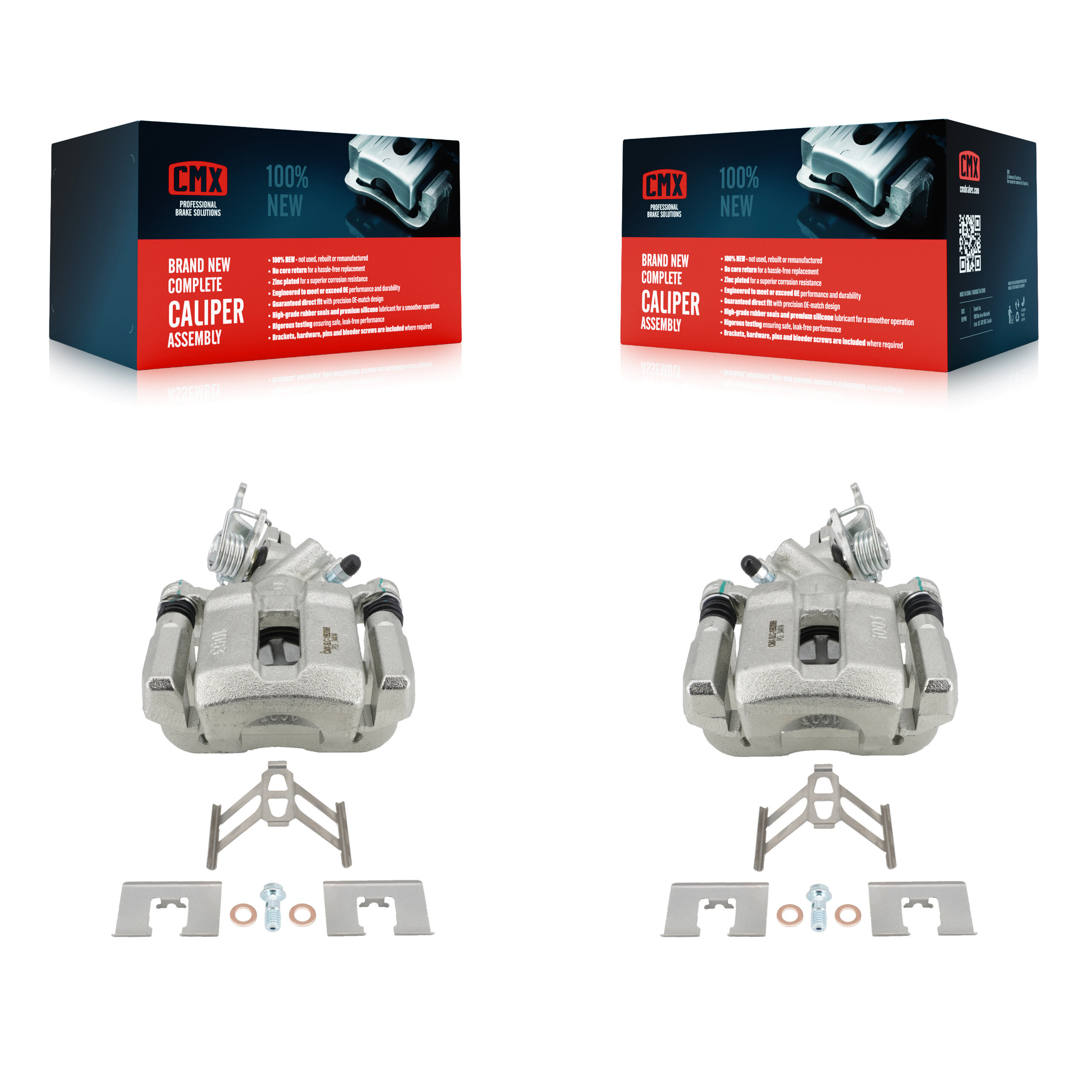 Rear Disc Brake Caliper Left Right Side (Driver Passenger) Kit For Honda Accord Acura TSX KBC-100452