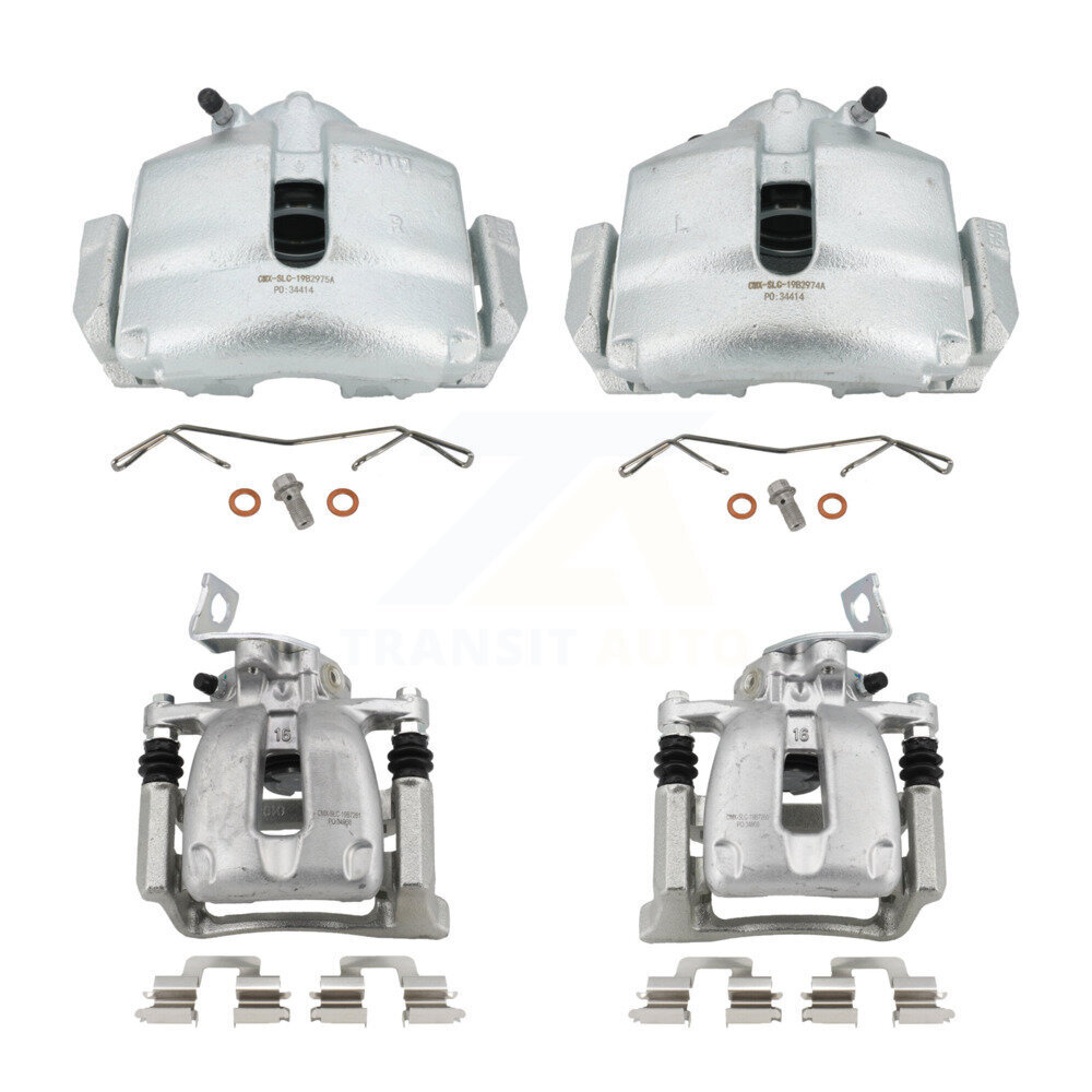 Front Rear Brake Caliper Left Right (Driver Passenger) Kit For Volkswagen CC Passat 2.0L KBC-100455