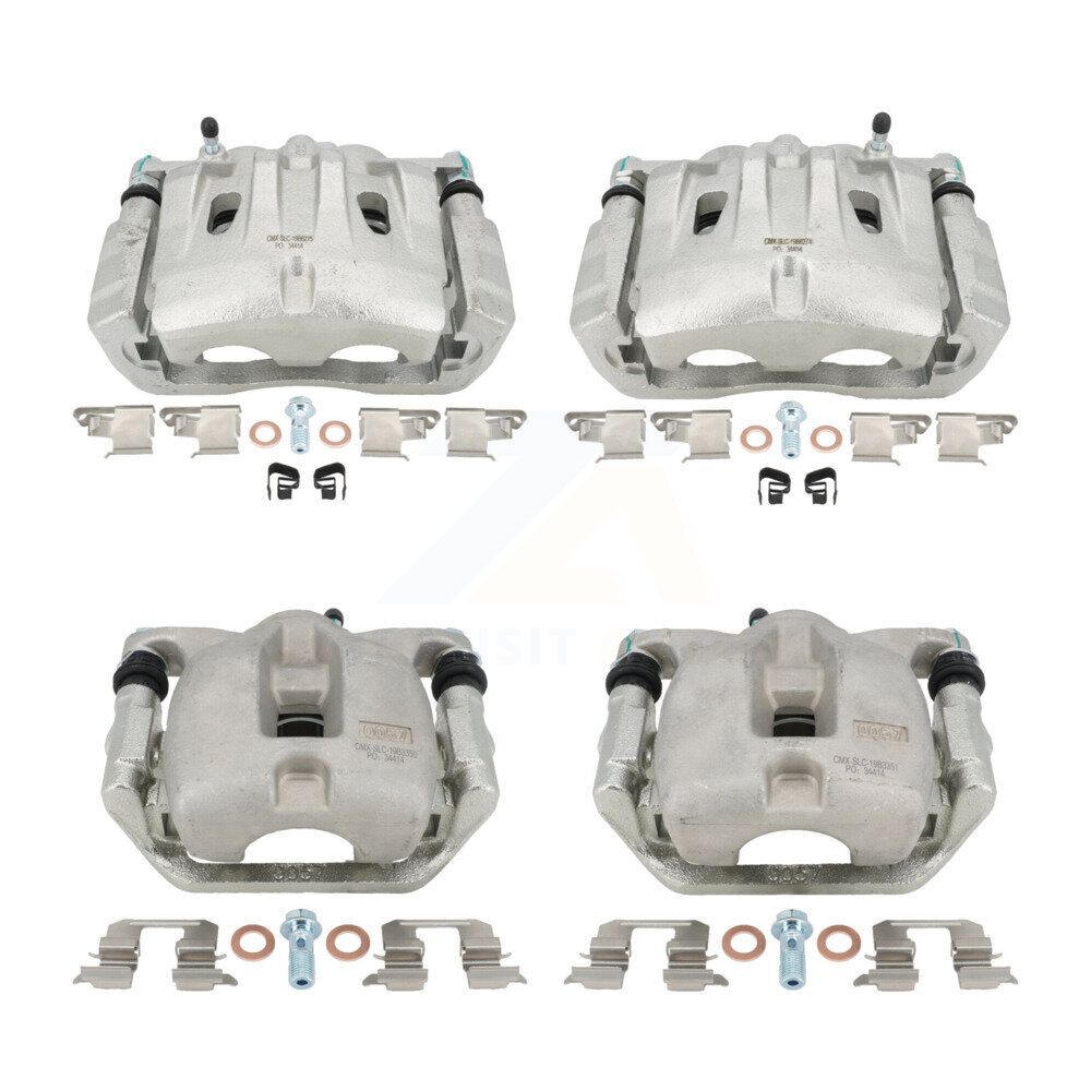Front Rear Brake Caliper Left Right Side (Driver Passenger) Kit For Toyota Highlander KBC-100482