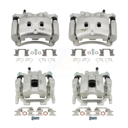 Front Rear Brake Caliper Left Right Driver Passenger Side Kit For 2016-2017 INFINITI QX50 KBC-100488