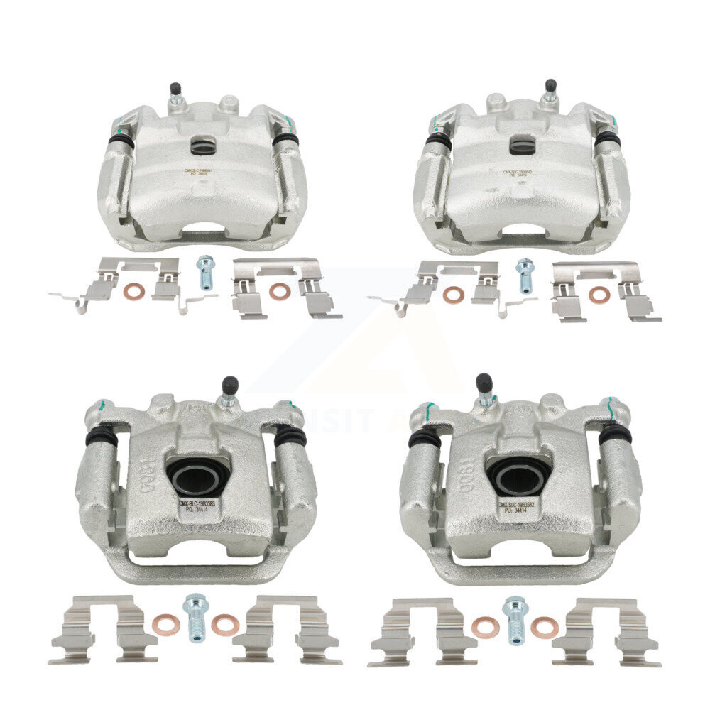 Front Rear Brake Caliper Left Right Side (Driver Passenger) Kit For Nissan Sentra Juke KBC-100497