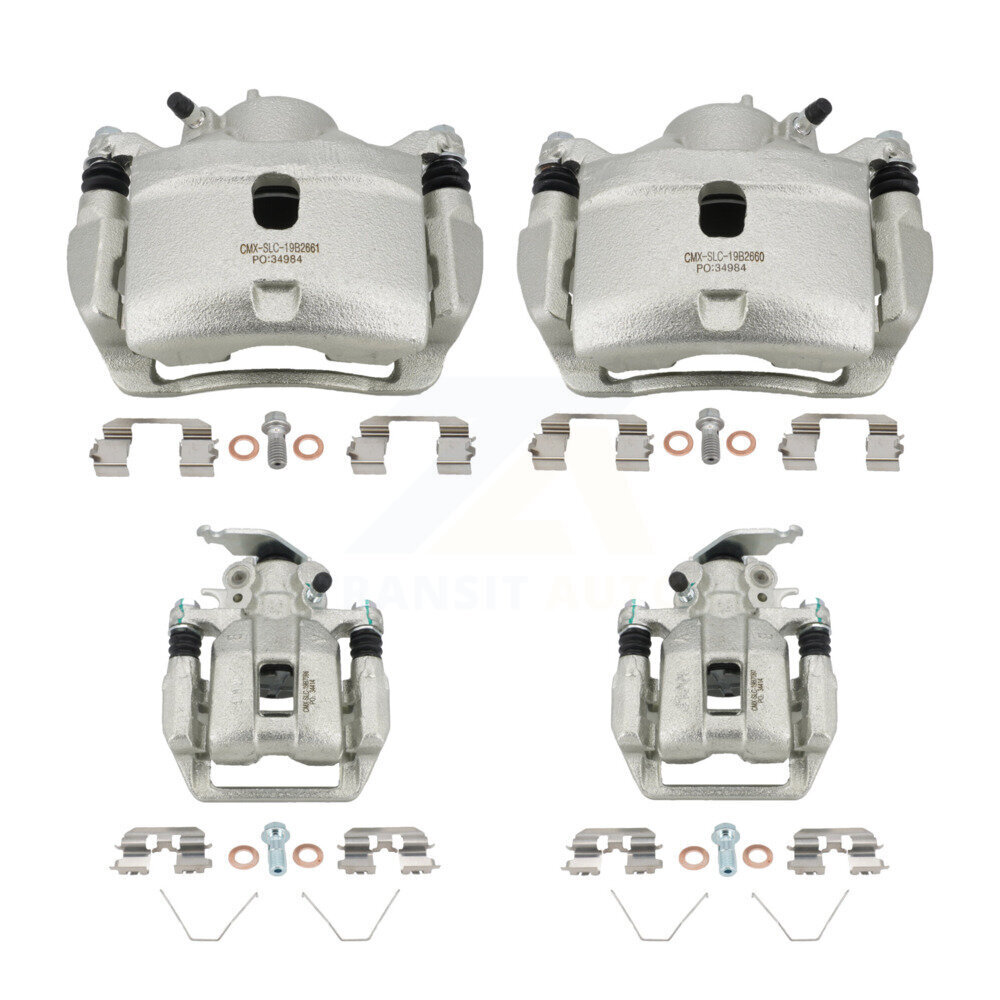 Front Rear Disc Brake Caliper Left Right Side (Driver Passenger) Kit For Honda Accord KBC-100504