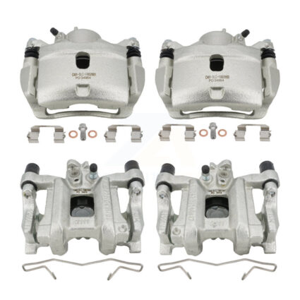 Front Rear Disc Brake Caliper Left Right Side (Driver Passenger) Kit For Honda Civic KBC-100507