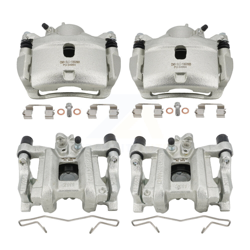 Front Rear Disc Brake Caliper Left Right Side (Driver Passenger) Kit For Honda Civic KBC-100507
