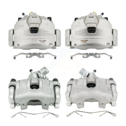 Front Rear Disc Brake Caliper Left Right Side (Driver Passenger) Kit For Ford Escape KBC-100578