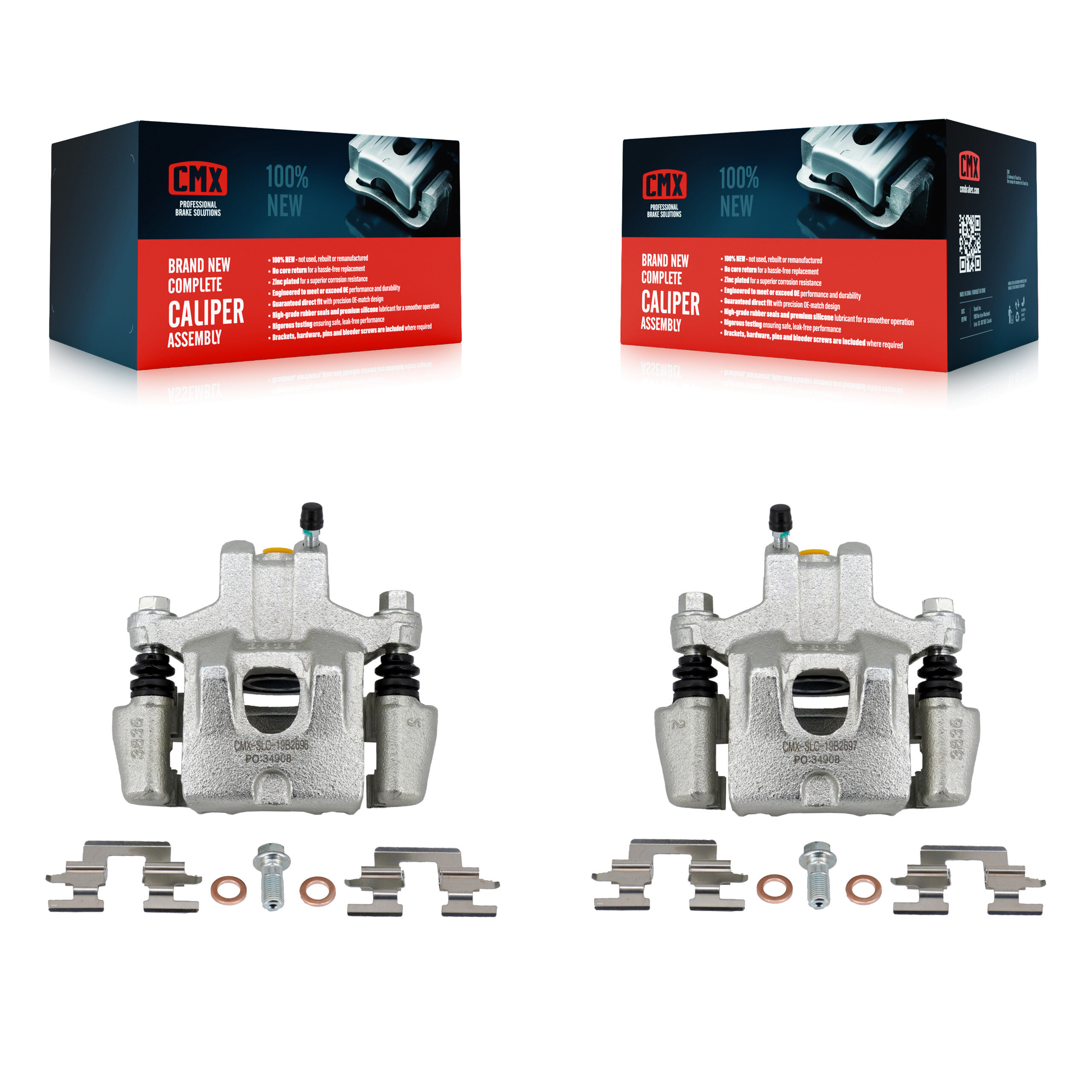 Rear Brake Caliper Left Right Side (Driver Passenger) Kit For Toyota Camry Solara Avalon KBC-100604