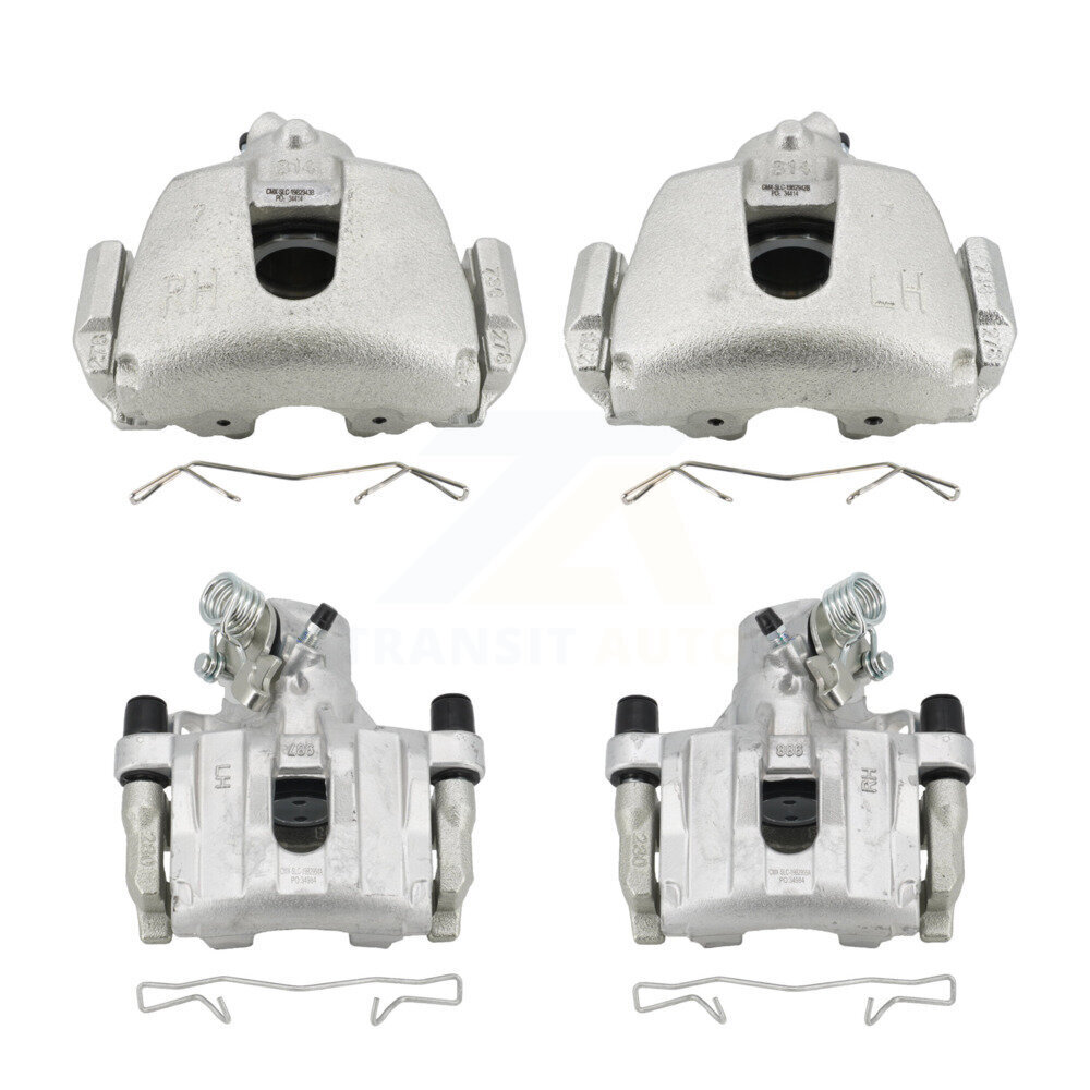 Front Rear Brake Caliper Left Right Driver Passenger Side Kit For 2010 Mazda 3 Sport 2.5L KBC-100609