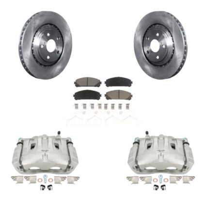 Front Disc Brake Caliper Rotors Ceramic Pad Kit For Toyota Sienna Highlander Lexus RX350 KC8-100006C