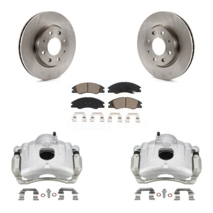 Front Disc Brake Caliper Rotors And Ceramic Pads Kit For Kia Spectra Spectra5 KC8-100008C