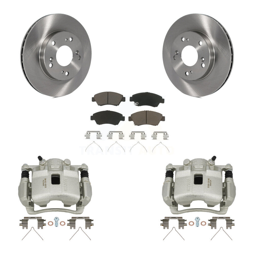 Front Disc Brake Caliper Rotors And Ceramic Pads Kit For Honda Civic Acura RSX KC8-100010C
