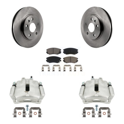 Front Disc Brake Caliper Rotor Ceramic Pad Kit For Chevrolet Malibu Buick Regal LaCrosse KC8-100020C