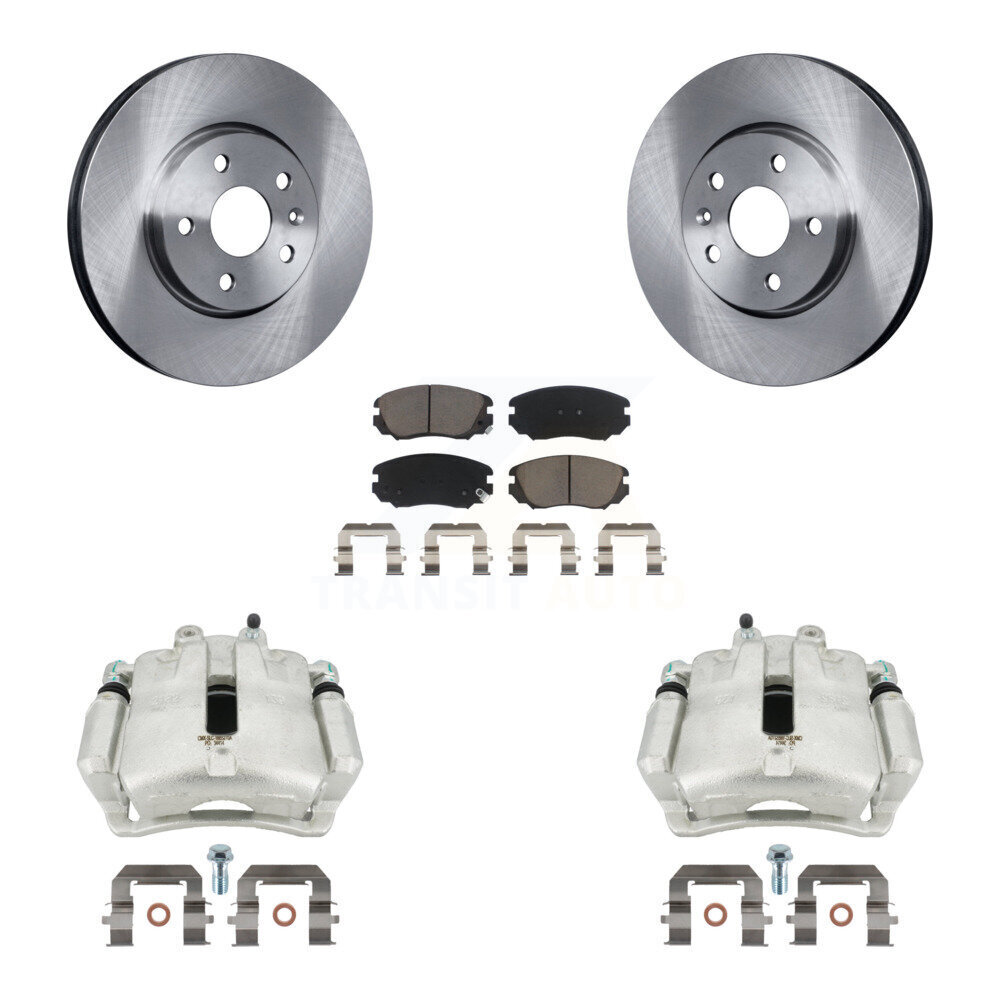 Front Disc Brake Caliper Rotor Ceramic Pad Kit For Buick Regal LaCrosse Chevrolet Malibu KC8-100021C