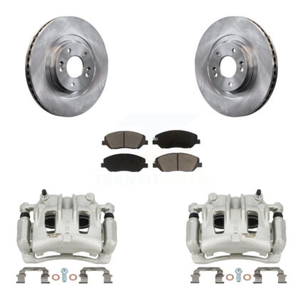 Front Disc Brake Caliper Rotors And Ceramic Pads Kit For Hyundai Santa Fe XL KC8-100033C