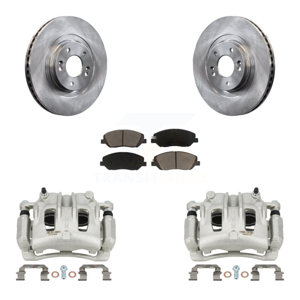 Front Disc Brake Caliper Rotors And Ceramic Pads Kit For Hyundai Santa Fe XL KC8-100033C
