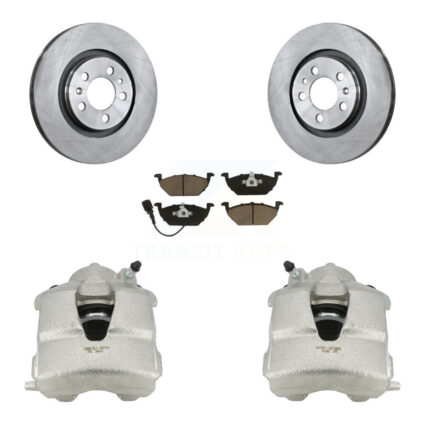 Front Disc Brake Caliper Rotor And Ceramic Pad Kit For Volkswagen Jetta Beetle Golf City KC8-100057C