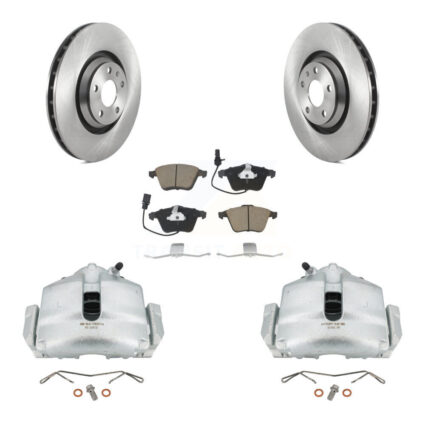 Front Disc Brake Caliper Rotors And Ceramic Pads Kit For Audi TT Quattro KC8-100064C