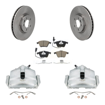 Front Disc Brake Caliper Rotors And Ceramic Pads Kit For 2010 Volkswagen CC 3.6L KC8-100065C