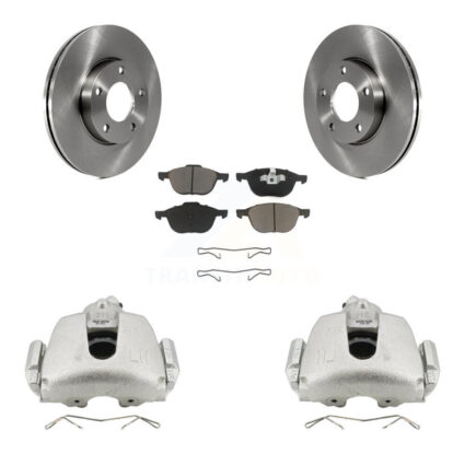 Front Disc Brake Caliper Rotors And Ceramic Pads Kit For Mazda 3 Sport KC8-100067C