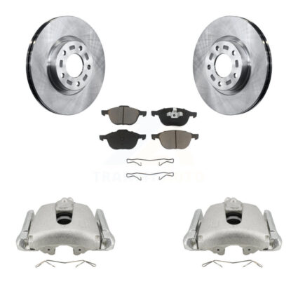 Front Disc Brake Caliper Rotors And Ceramic Pads Kit For Mazda 3 5 Sport KC8-100068C