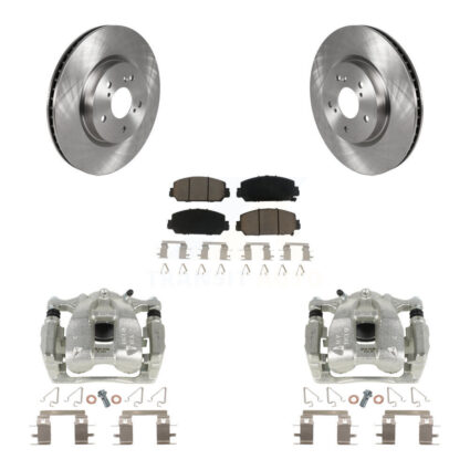 Front Disc Brake Caliper Rotors And Ceramic Pads Kit For Honda CR-V KC8-100070C