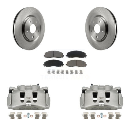 Front Disc Brake Caliper Rotor Ceramic Pad Kit For Grand Caravan Dodge Chrysler Pacifica KC8-100071C