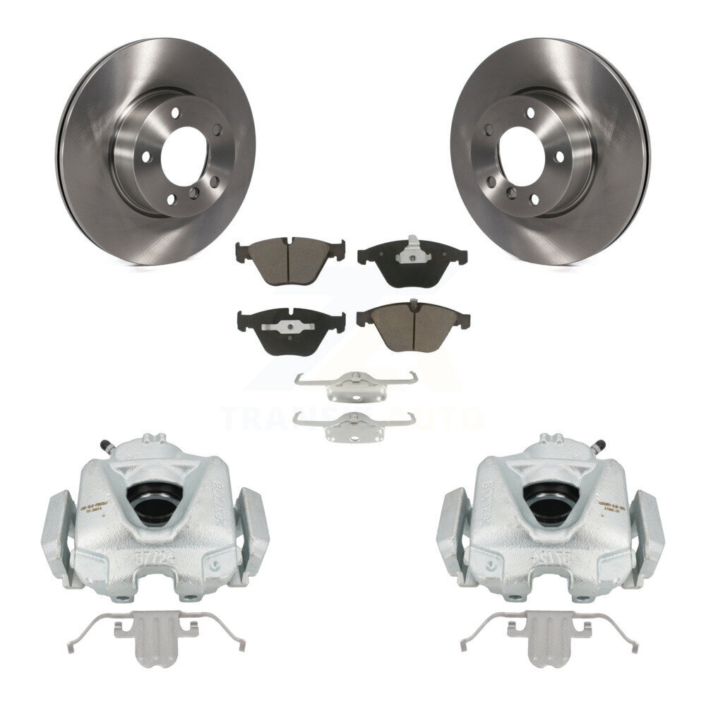 Front Disc Brake Caliper Rotors And Ceramic Pads Kit For BMW 328i xDrive X1 328xi KC8-100073C