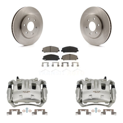 Front Disc Brake Caliper Rotors And Ceramic Pads Kit For Suzuki Equator KC8-100082C