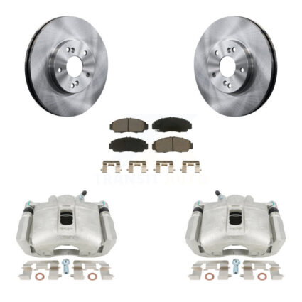 Front Disc Brake Caliper Rotors And Ceramic Pads Kit For Honda Accord Acura TSX TL CL KC8-100084C