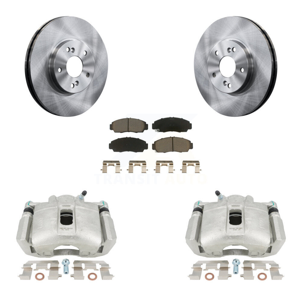Front Disc Brake Caliper Rotors And Ceramic Pads Kit For Honda Accord Acura TSX TL CL KC8-100084C
