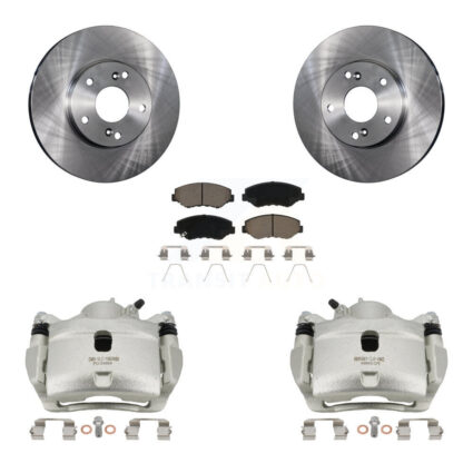 Front Disc Brake Caliper Rotor Ceramic Pad Kit For Honda Civic Accord Fit Acura ILX CR-Z KC8-100090C