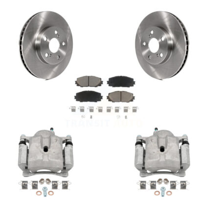 Front Disc Brake Caliper Rotor And Ceramic Pad Kit For Toyota Prius Lexus CT200h Plug-In KC8-100096C
