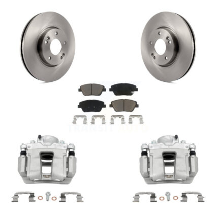Front Disc Brake Caliper Rotors And Ceramic Pads Kit For Hyundai Sonata Kia Optima KC8-100100C