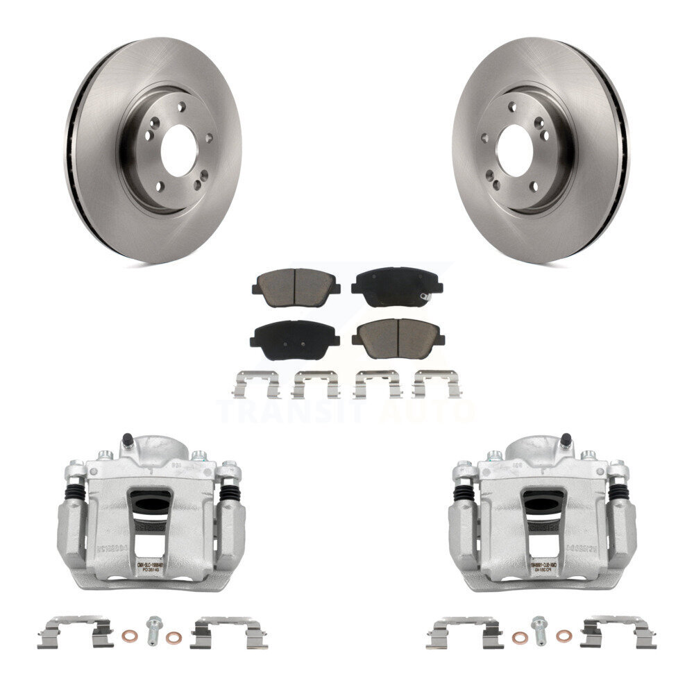 Front Disc Brake Caliper Rotors And Ceramic Pads Kit For Hyundai Sonata Kia Optima KC8-100100C