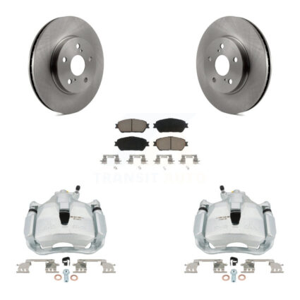 Front Disc Brake Caliper Rotor And Ceramic Pad Kit For Toyota Sienna Camry Solara Avalon KC8-100102C