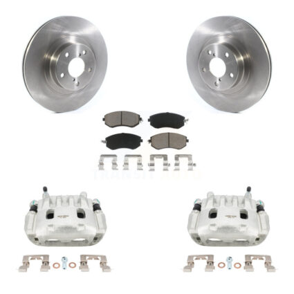 Front Disc Brake Caliper Rotors Ceramic Pad Kit For Subaru Forester Impreza XV Crosstrek KC8-100103C