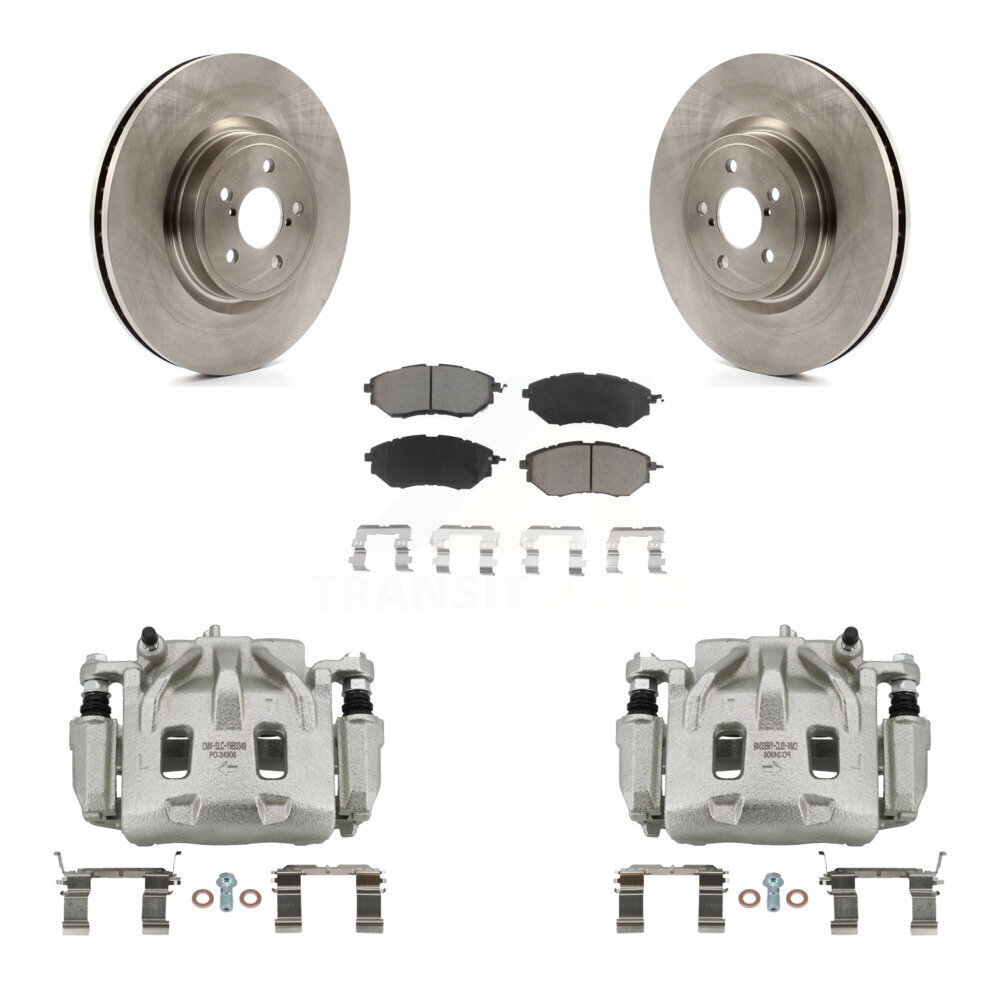 Front Disc Brake Caliper Rotors And Ceramic Pads Kit For Subaru Forester Outback Legacy KC8-100107C