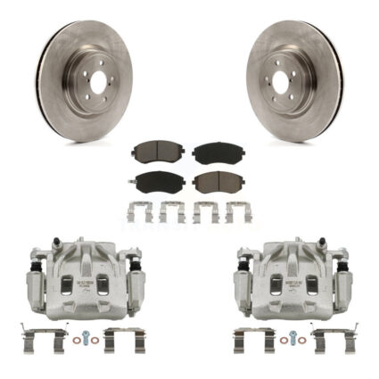 Front Disc Brake Caliper Rotors And Ceramic Pads Kit For Subaru Legacy KC8-100110C