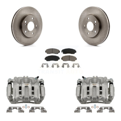 Front Disc Brake Caliper Rotors And Ceramic Pads Kit For 2005-2010 Honda Odyssey KC8-100115C