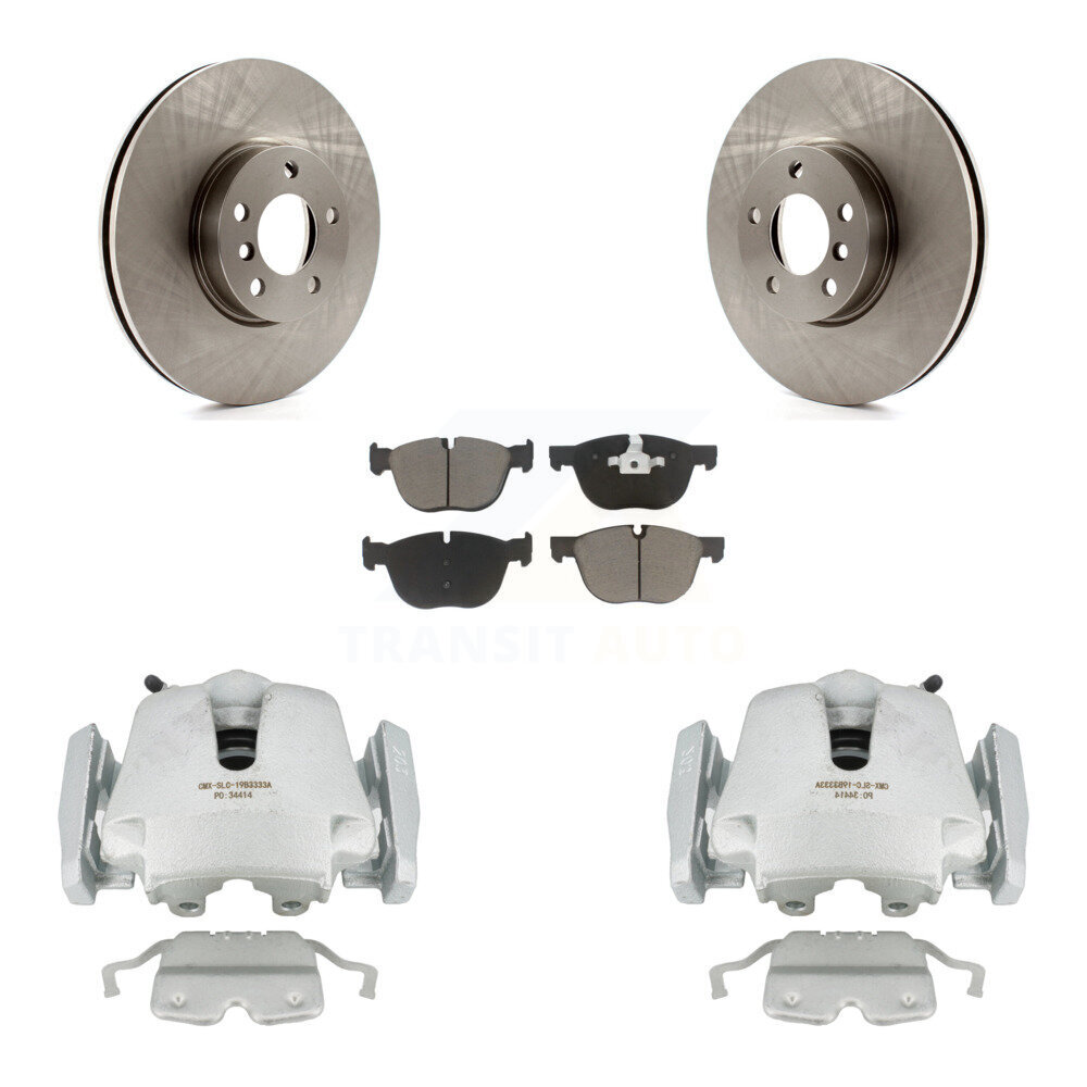 Front Disc Brake Caliper Rotors And Ceramic Pads Kit For BMW X5 X6 KC8-100125C
