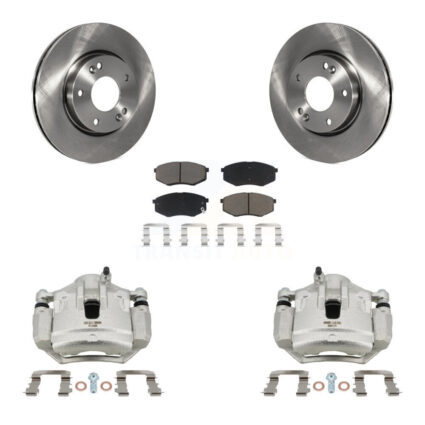 Front Disc Brake Caliper Rotors And Ceramic Pads Kit For Hyundai Tucson Kia Sportage FWD KC8-100129C