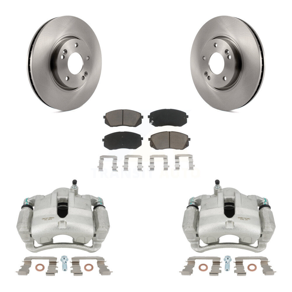 Front Disc Brake Caliper Rotors Ceramic Pad Kit For 2016 Kia Sportage 2.4L From 12 10 15 KC8-100131C