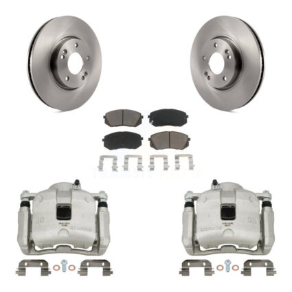 Front Disc Brake Caliper Rotors Ceramic Pad Kit For 2016 Kia Sportage 2.4L From 12 10 15 KC8-100132C