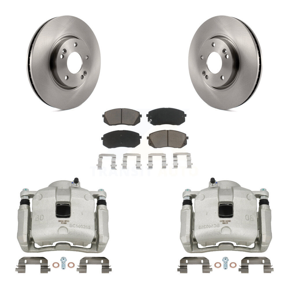 Front Disc Brake Caliper Rotors Ceramic Pad Kit For 2016 Kia Sportage 2.4L From 12 10 15 KC8-100133C